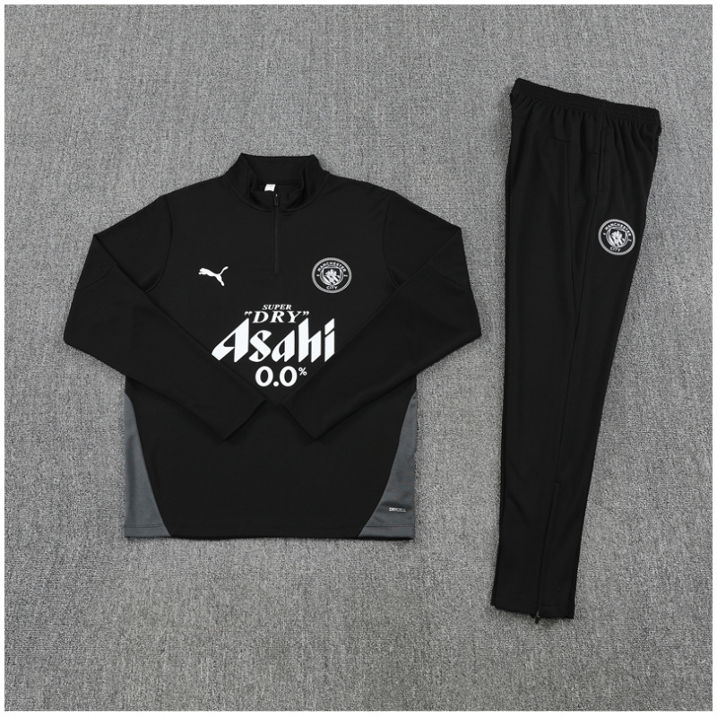 Tenue d’entraînement pour enfants Manchester City noire 2025/26