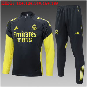 Ensemble d’entraînement gris pour enfants du Real Madrid 2025/26