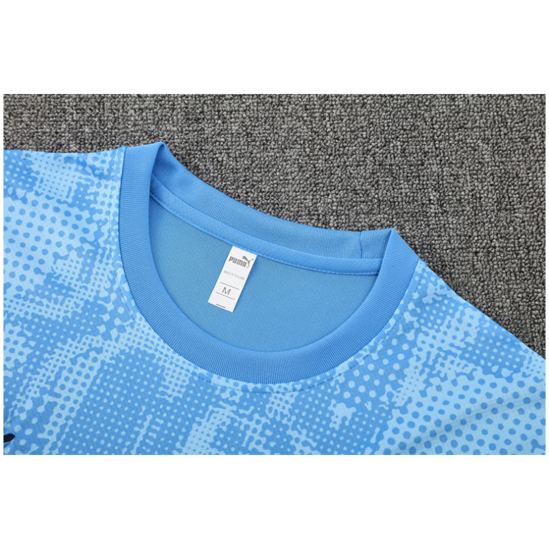 Tenue d’entraînement courte pour homme Manchester City bleue 2025/26