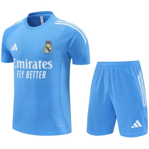 Ensemble d’entraînement court pour homme du Real Madrid bleu 2025/26