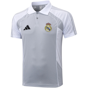 Polo pour homme Real Madrid Gris Clair 2025/26