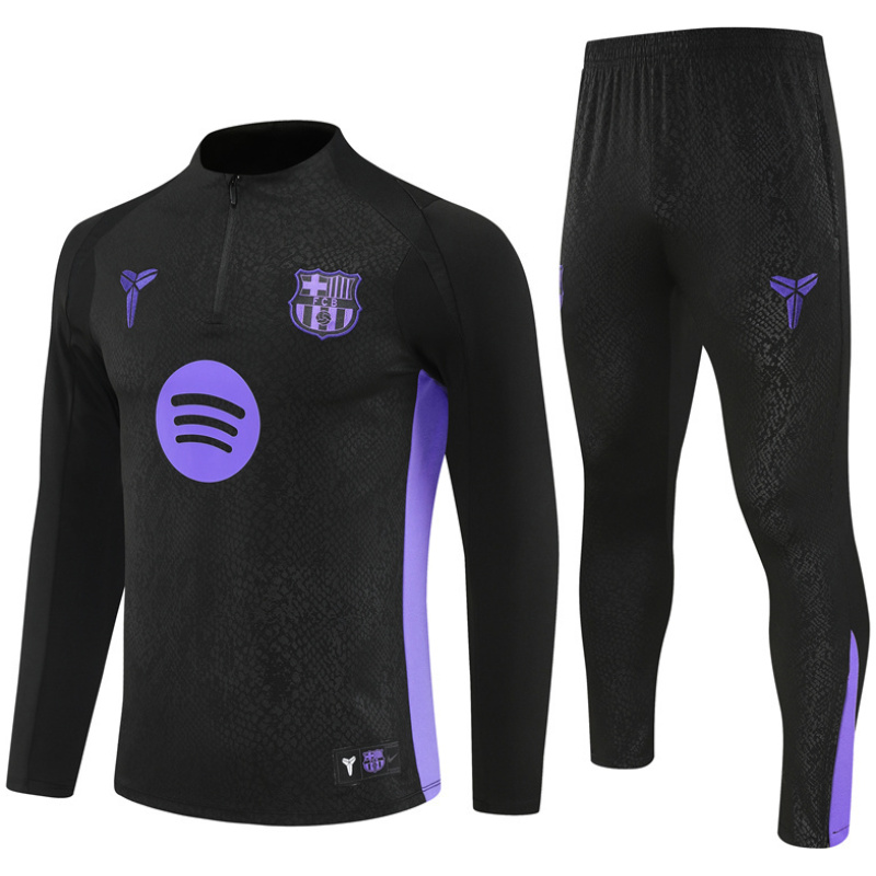 Tenue d’entraînement noire pour hommes de Barcelone 2025/26