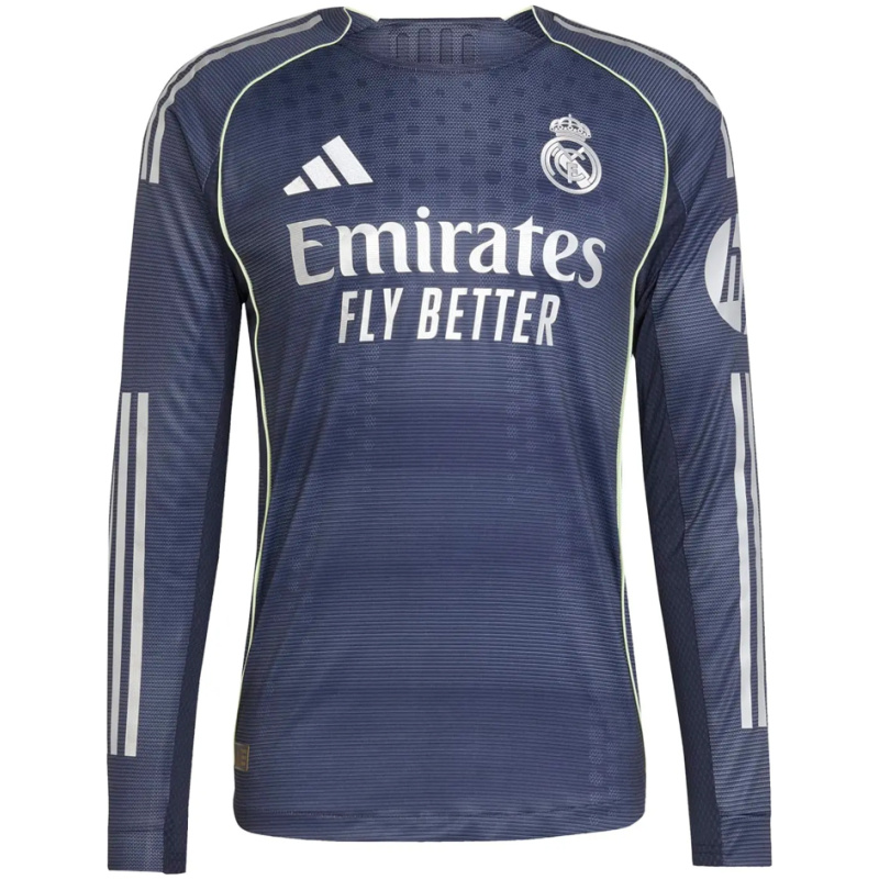 Maillot extérieur authentique manches longues Real Madrid Homme 2025/26 – joueur