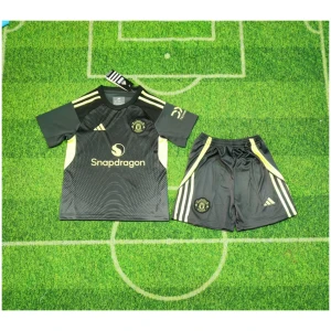 Maillot de gardien de but gris pour enfants de Manchester United 2025/26