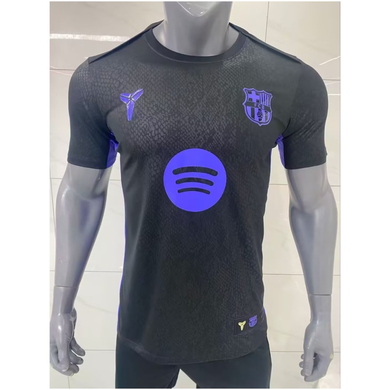 Maillot d’entraînement pré-joueur noir pour hommes de Barcelone 2025/26