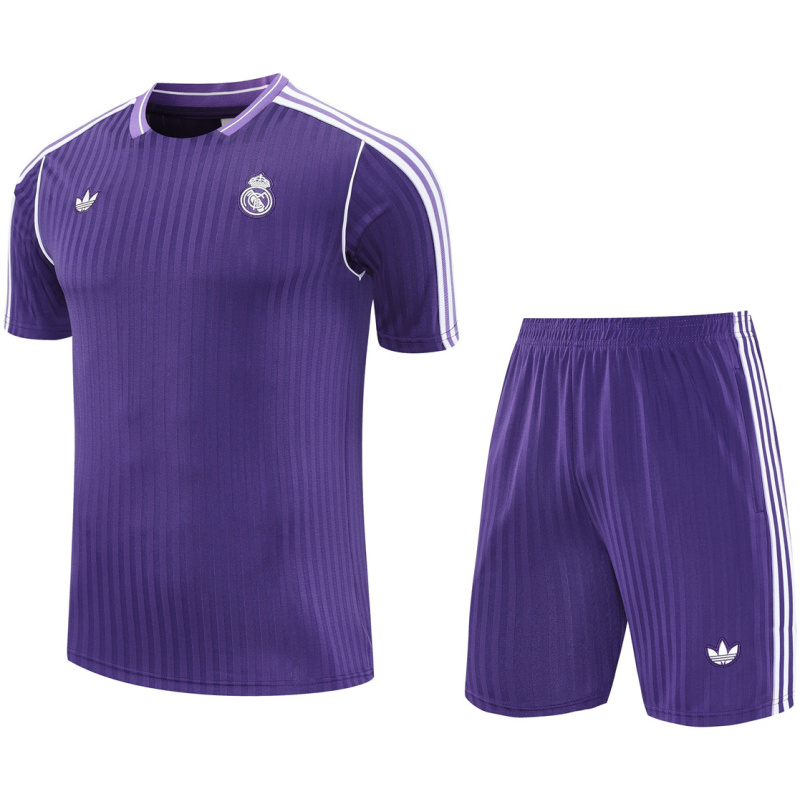 Ensemble d’entraînement court pour homme Real Madrid violet 2025/26