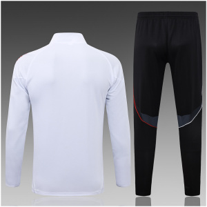 Ensemble d’entraînement Veste + Pantalon Enfants Ajax Blanc 2025/26