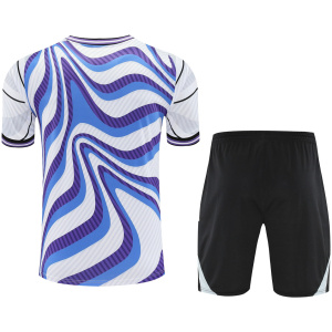 Ensemble d’entraînement court pour hommes Real Madrid bleu 2025/26