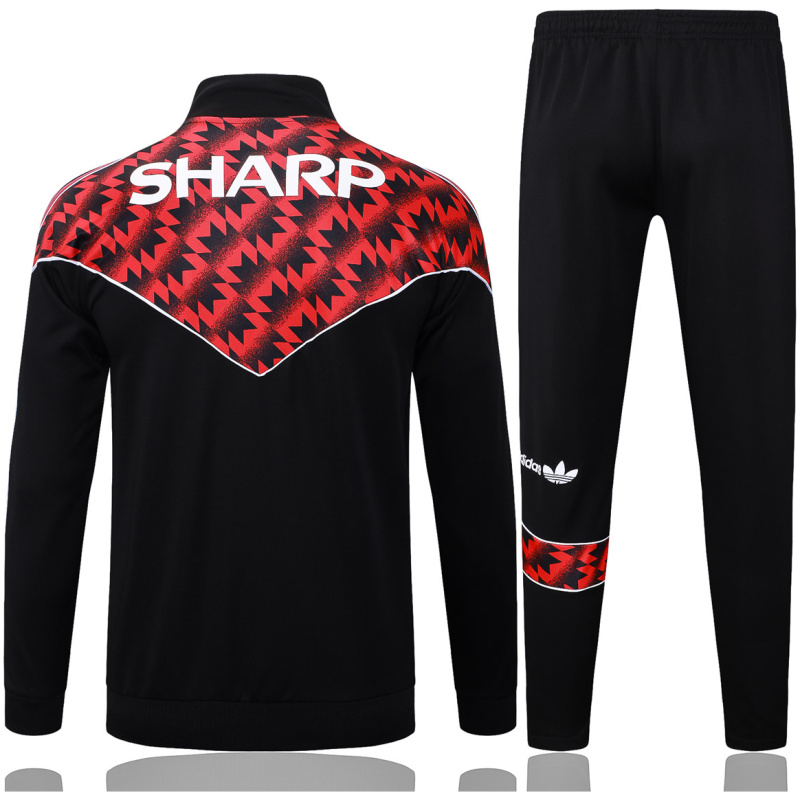 Veste + Pantalon d’Entraînement Hommes Manchester United Noir 2025/26
