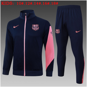 Ensemble de formation pour enfants Barcelone Veste + Pantalon Royal 2025/26